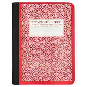 Image of DECOMPOSITION LINED COMP BOOK -  redtile
